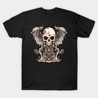 the skull with bat swings T-Shirt